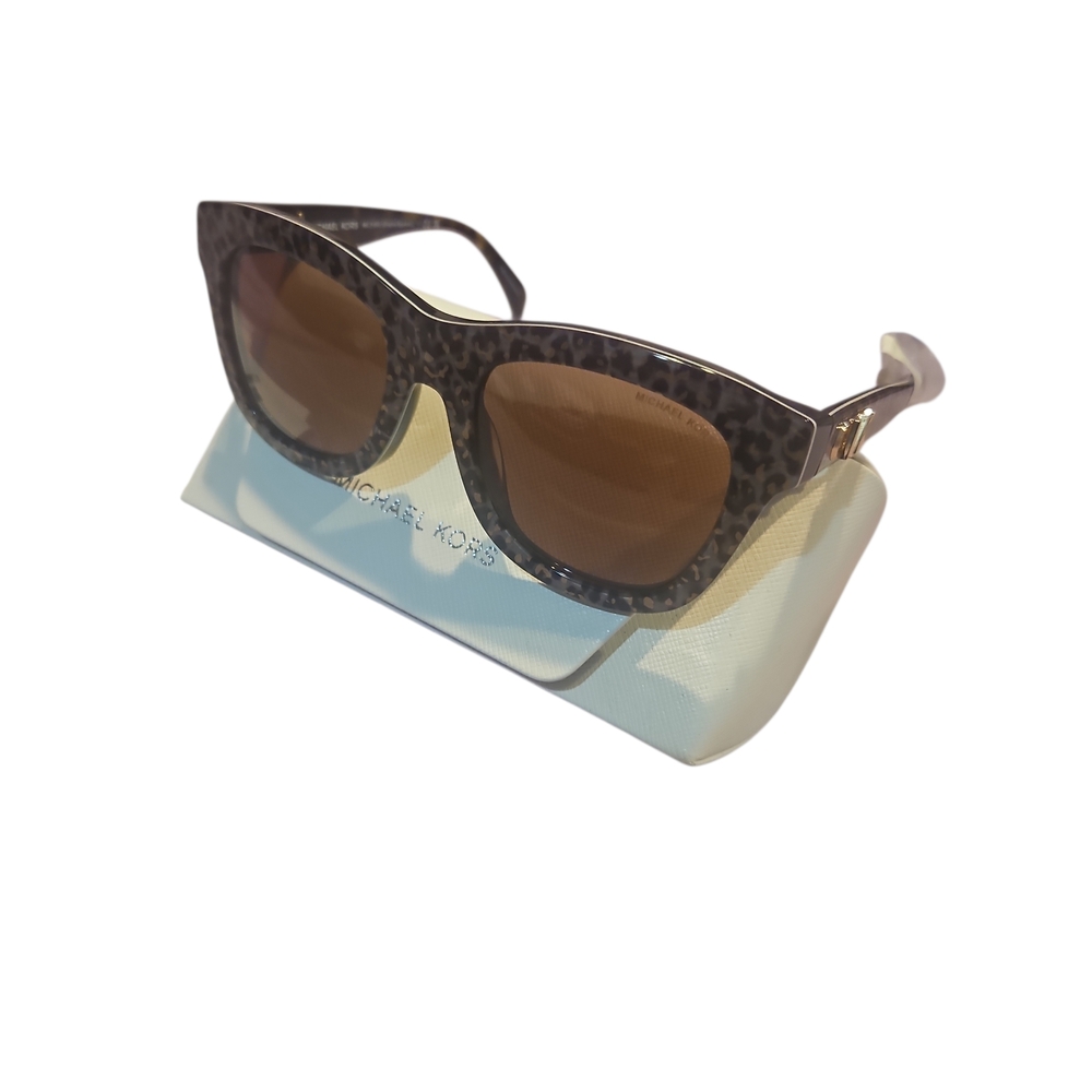 Michael Kors Woman Empire Square 2193U Authentic Leopard Print Sunglasses - Picture 9 of 13